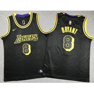 Kobe Bryant 8, L.A. Lakers [ Estampado de serpiente negra] -NIÑOS